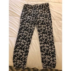 Banana Republic Floral Sloan Ankle Pants Size 2